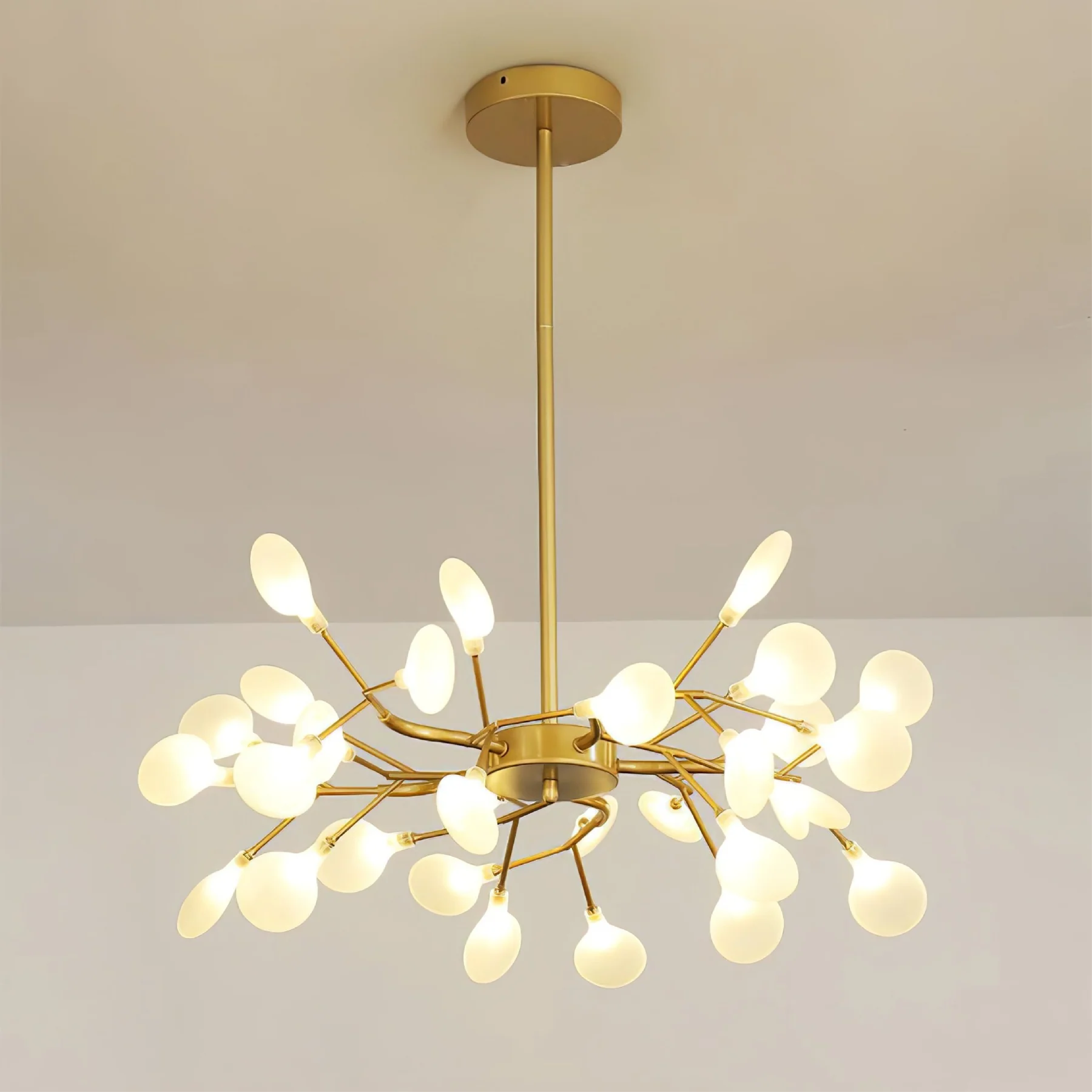 Lustre Firefly LED G4 LED 3000K noir/blanc éclairage table à manger design moderne plafonnier grand espace | Restfield