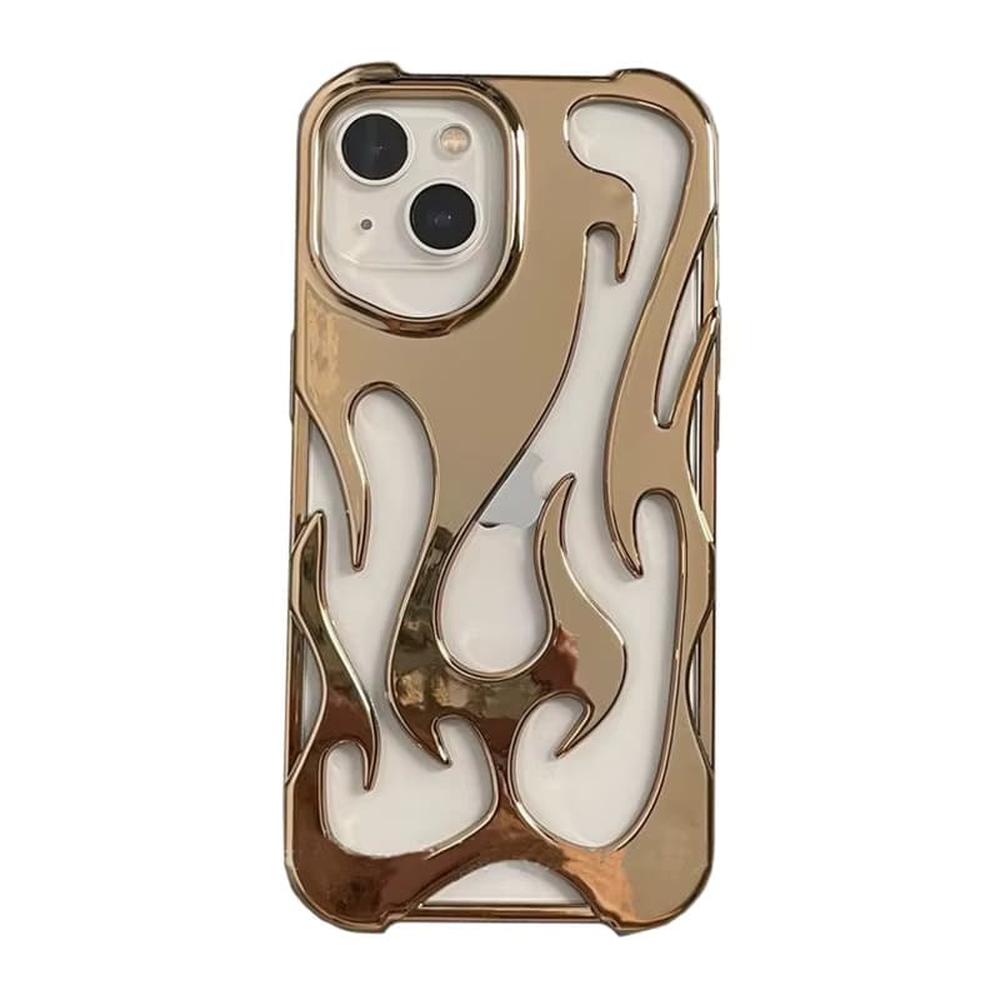 Perforated iPhone Phone Case with Flame Design Heat Dissipation Matte or Glossy Finish Protective Cover | Sansoti