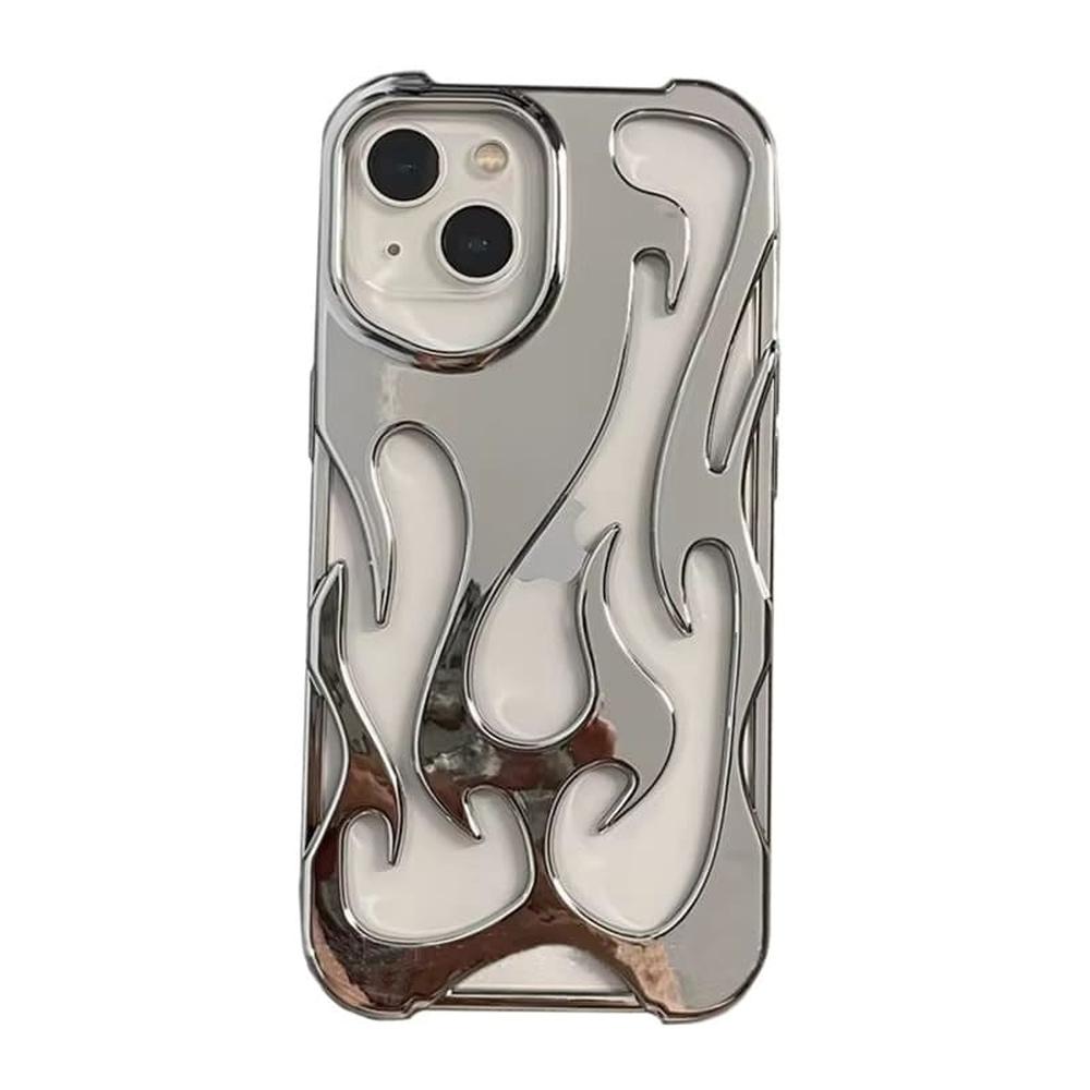 Perforated iPhone Phone Case with Flame Design Heat Dissipation Matte or Glossy Finish Protective Cover | Sansoti
