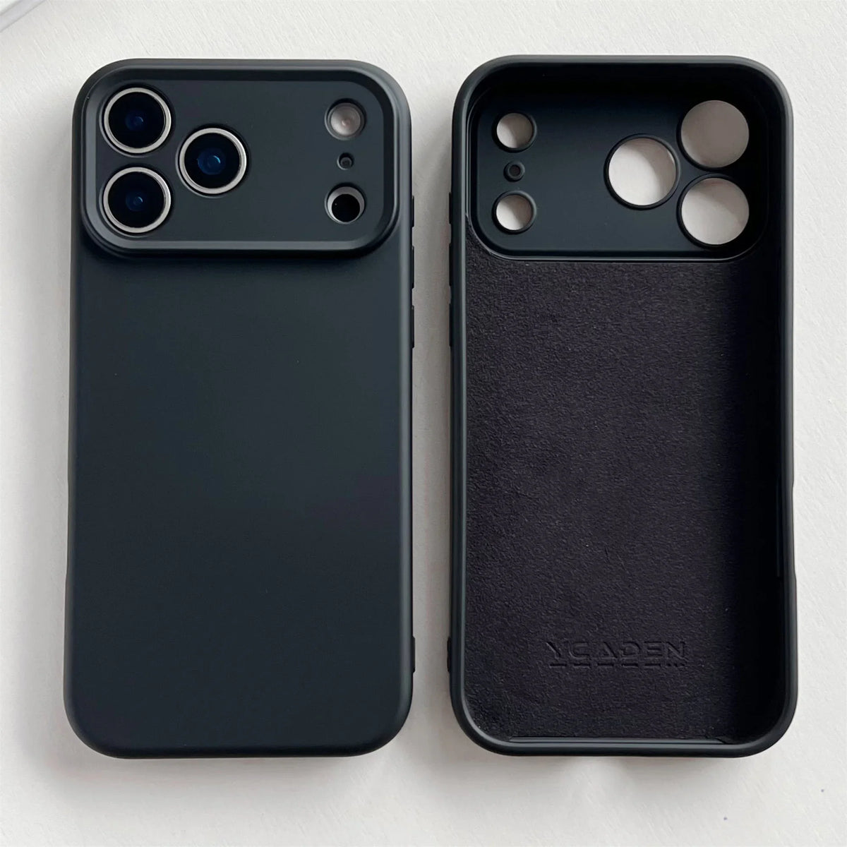 Soft Silicone iPhone Case with Raised Edge Camera Protection 14 15 16 17 Minimalist Style | Sansoti