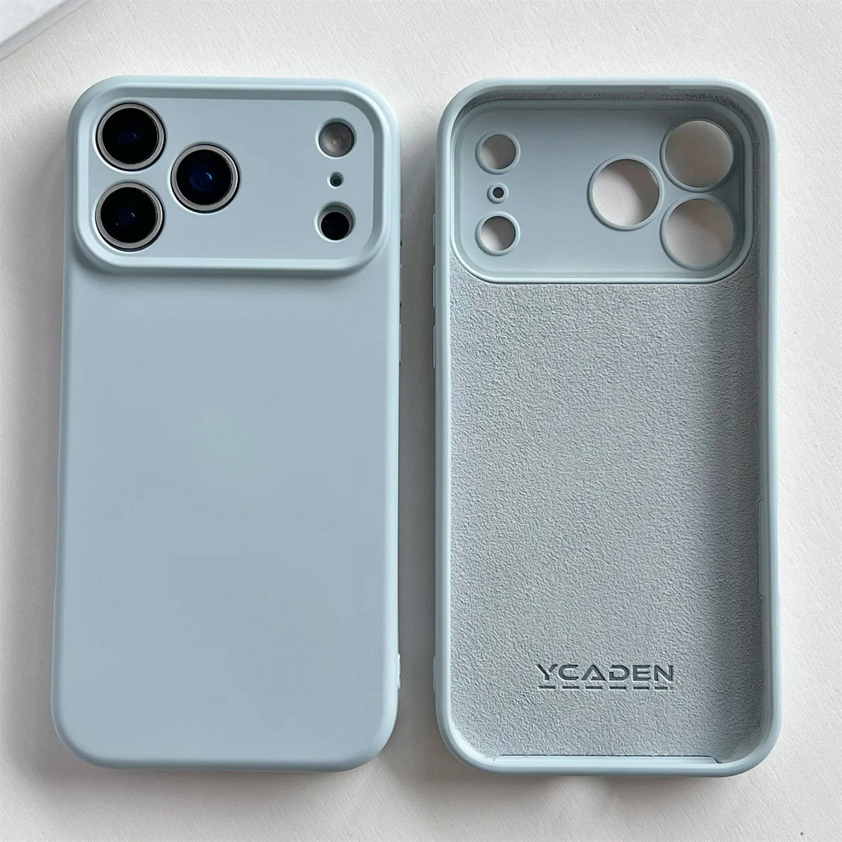 Soft Silicone iPhone Case with Raised Edge Camera Protection 14 15 16 17 Minimalist Style | Sansoti