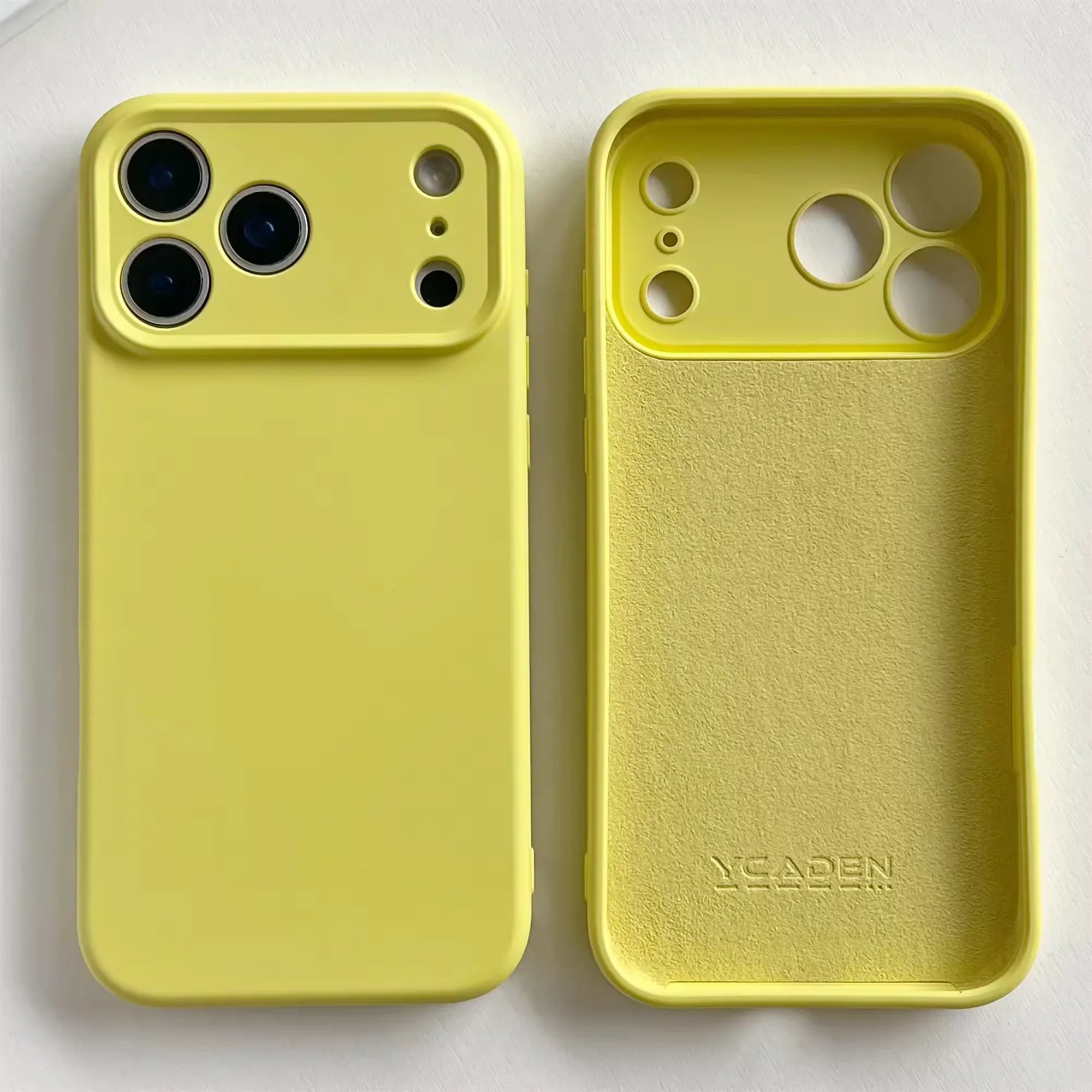 Soft Silicone iPhone Case with Raised Edge Camera Protection 14 15 16 17 Minimalist Style | Sansoti