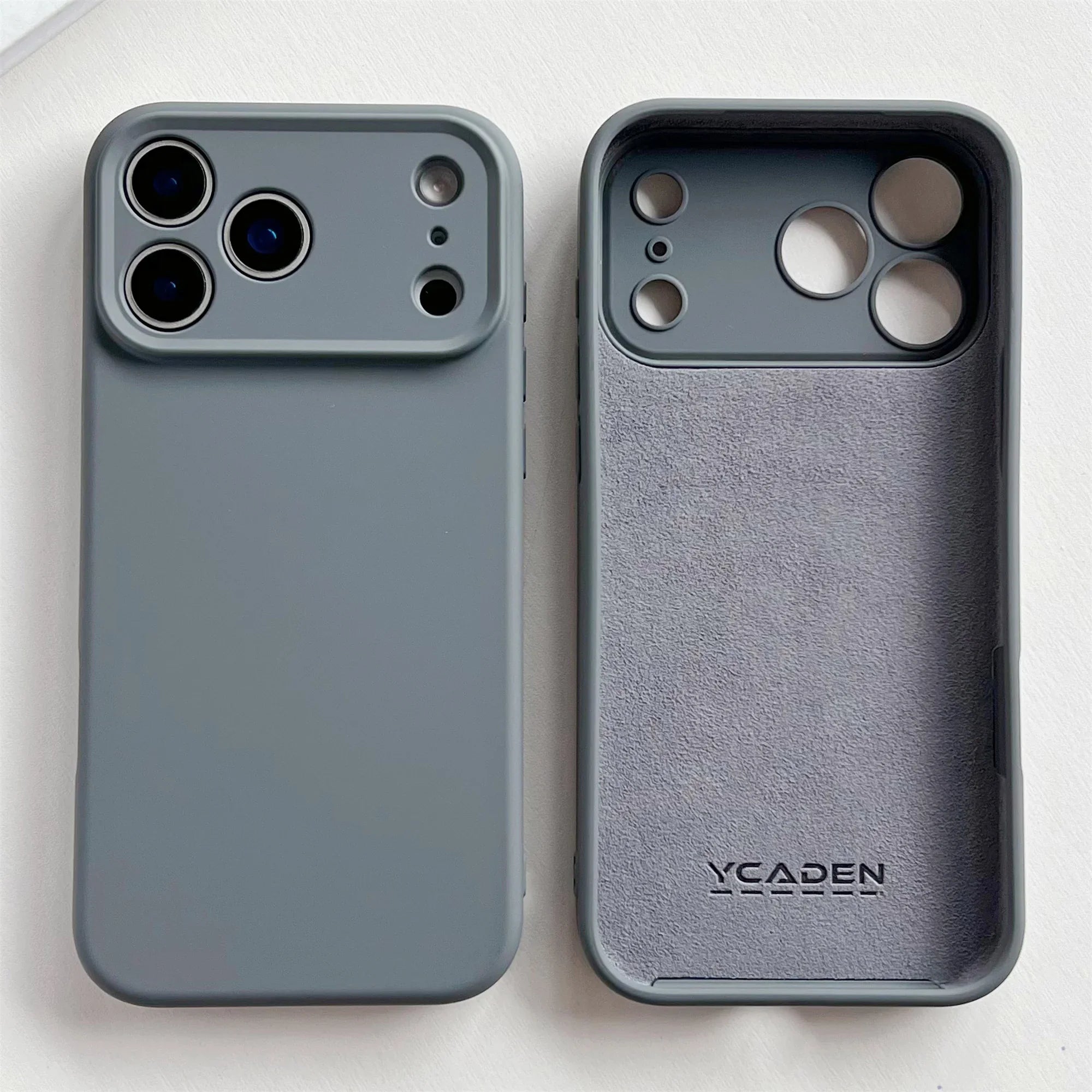 Soft Silicone iPhone Case with Raised Edge Camera Protection 14 15 16 17 Minimalist Style | Sansoti