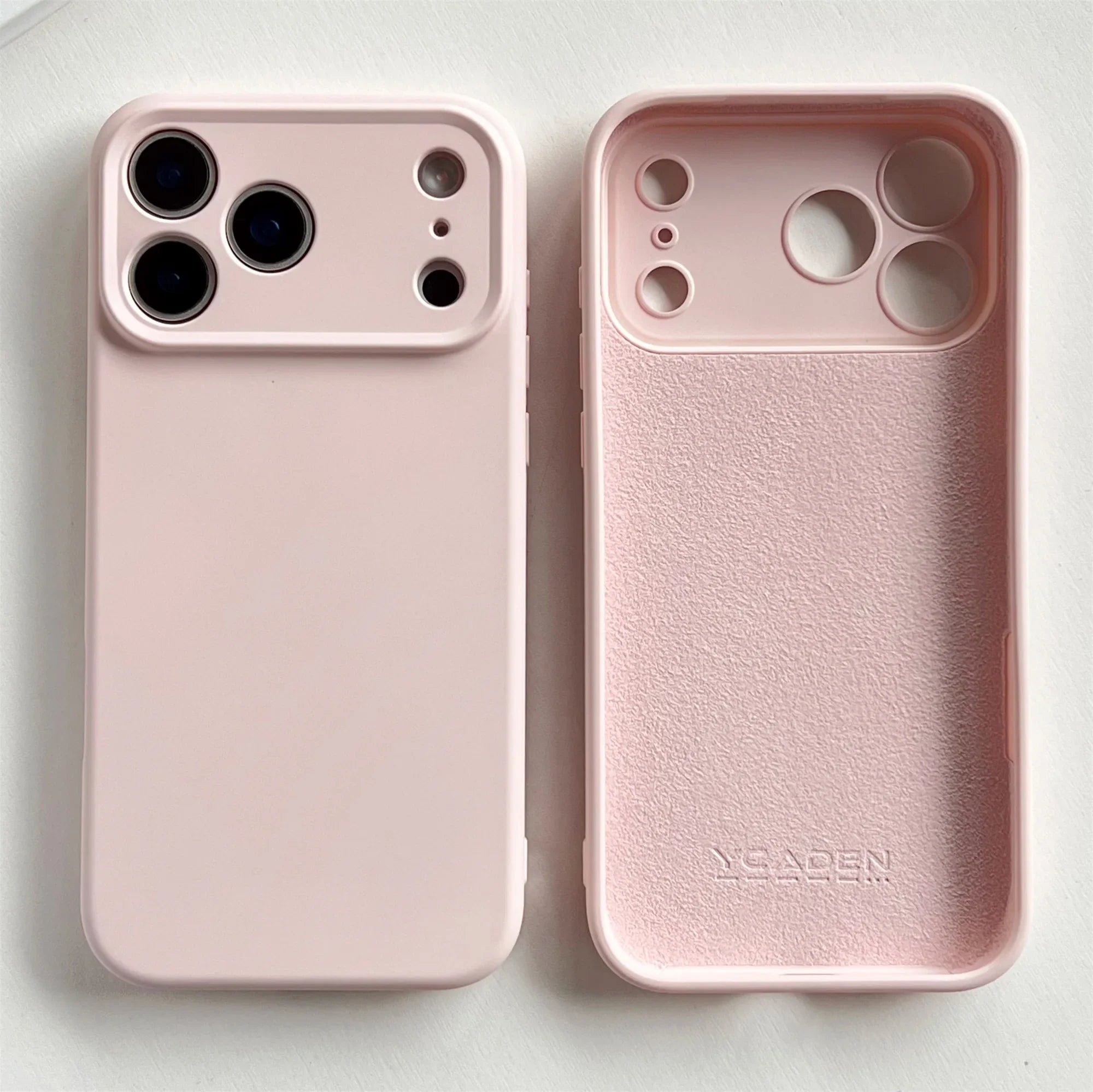 Soft Silicone iPhone Case with Raised Edge Camera Protection 14 15 16 17 Minimalist Style | Sansoti