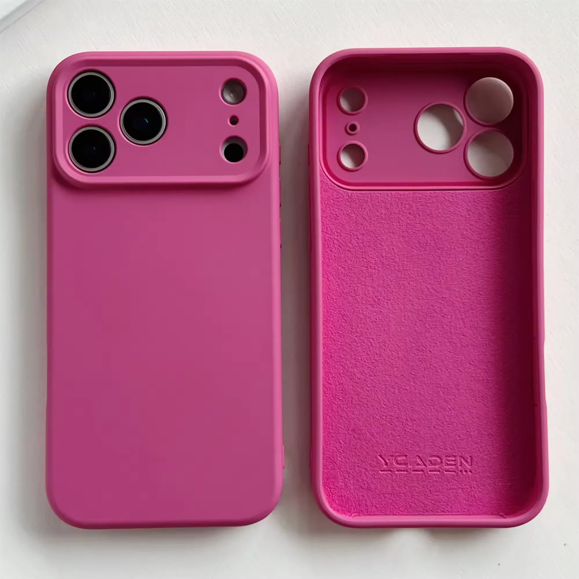 Soft Silicone iPhone Case with Raised Edge Camera Protection 14 15 16 17 Minimalist Style | Sansoti