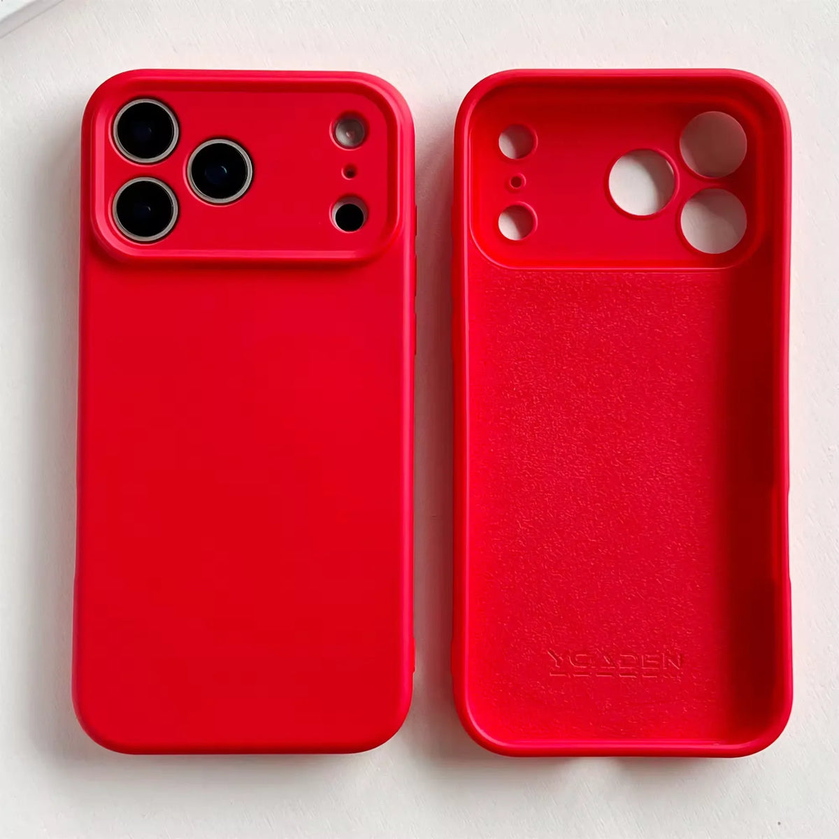 Soft Silicone iPhone Case with Raised Edge Camera Protection 14 15 16 17 Minimalist Style | Sansoti