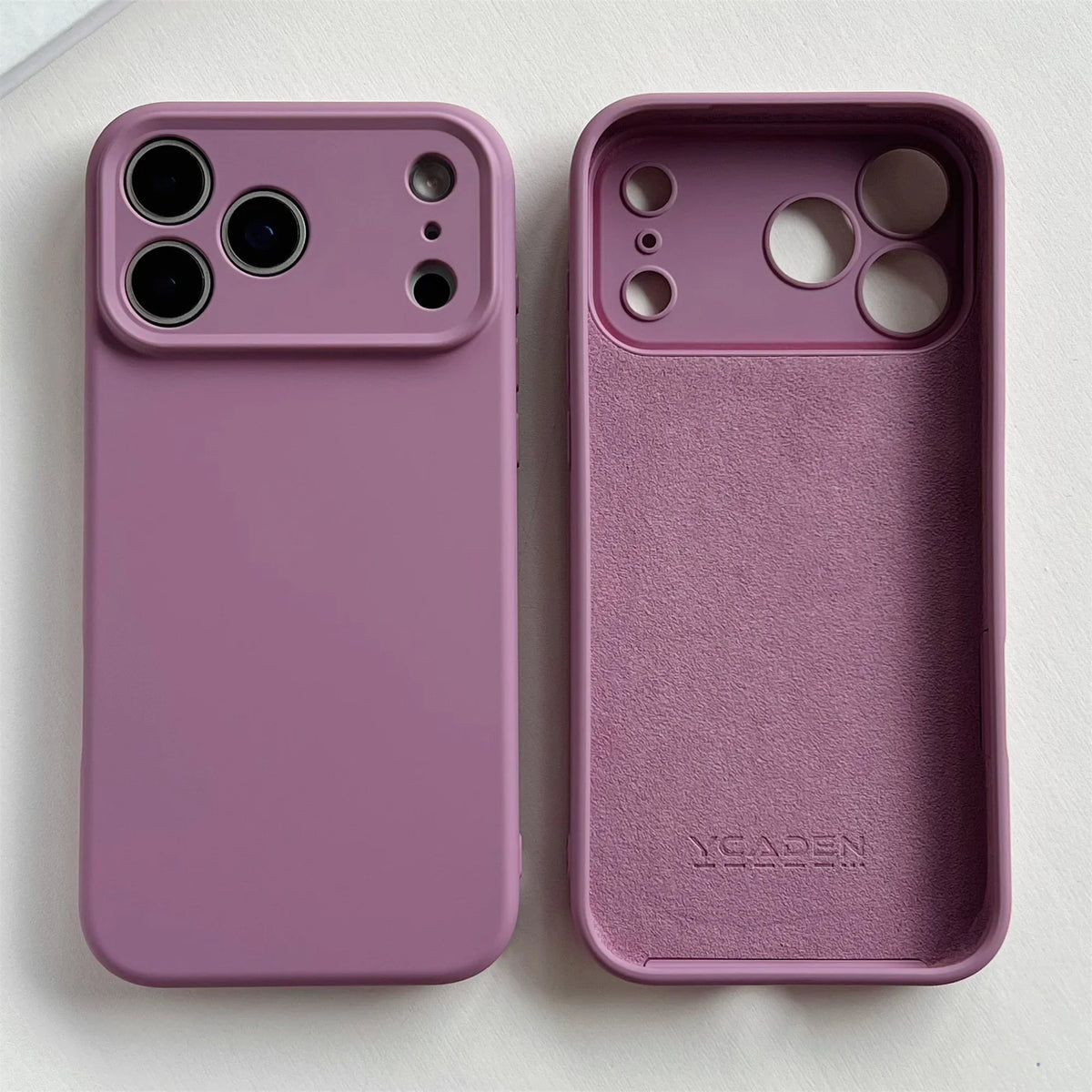 Soft Silicone iPhone Case with Raised Edge Camera Protection 14 15 16 17 Minimalist Style | Sansoti