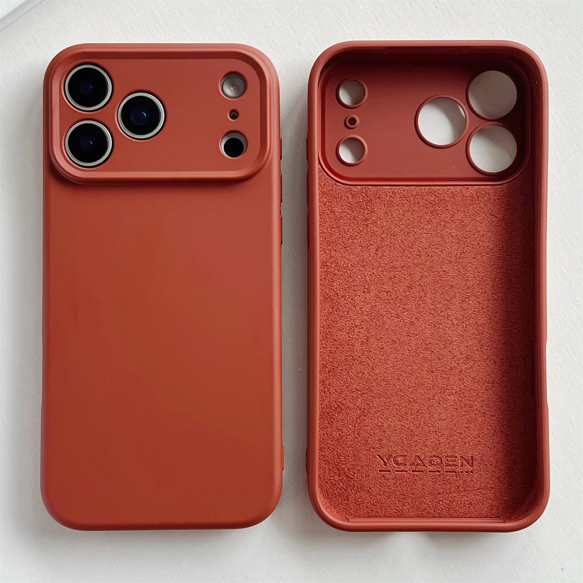 Soft Silicone iPhone Case with Raised Edge Camera Protection 14 15 16 17 Minimalist Style | Sansoti