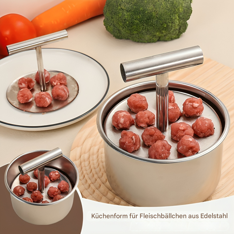 Moule à boulettes en acier inoxydable pour boulettes de viande, falafels avec forme uniforme et préparation propre | Restfield