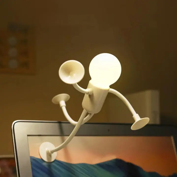 Flexibele LED Figuumlamp 18cm Warmwit Tafellamp Nachtlamp Sfeerverlichting Slaapkamer Woonkamer Decoratief Licht Siliconen USB Oplaadbaar | Sansoti