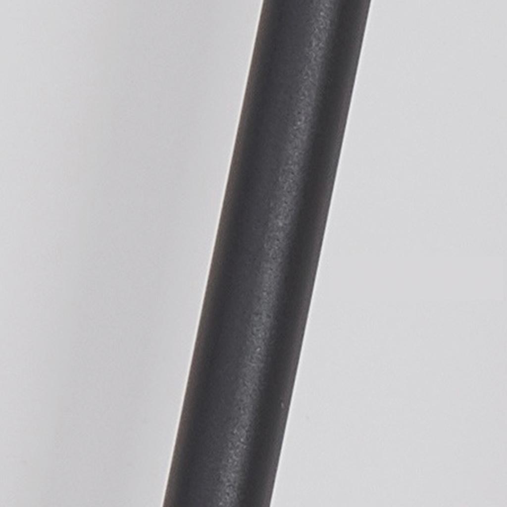 Schlanke dimmbare LED-Stehleuchte mit Fernbedienung, Aluminium, Eisen, Acryl, Schwarz Weiß, modern, minimalistisch | Sansoti