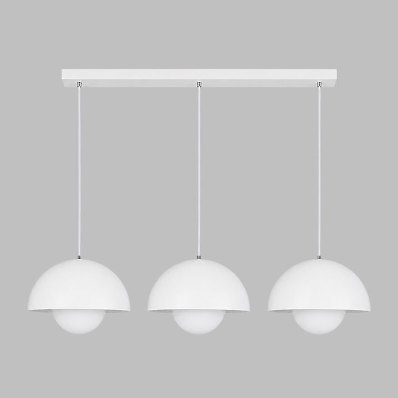 Ronde Hanglampen in Scandinavisch Design – Dubbele Halfbolvorm met Verstelbare Draad – E27/G9 – Verkrijgbaar in 16 Kleuren | Sansoti