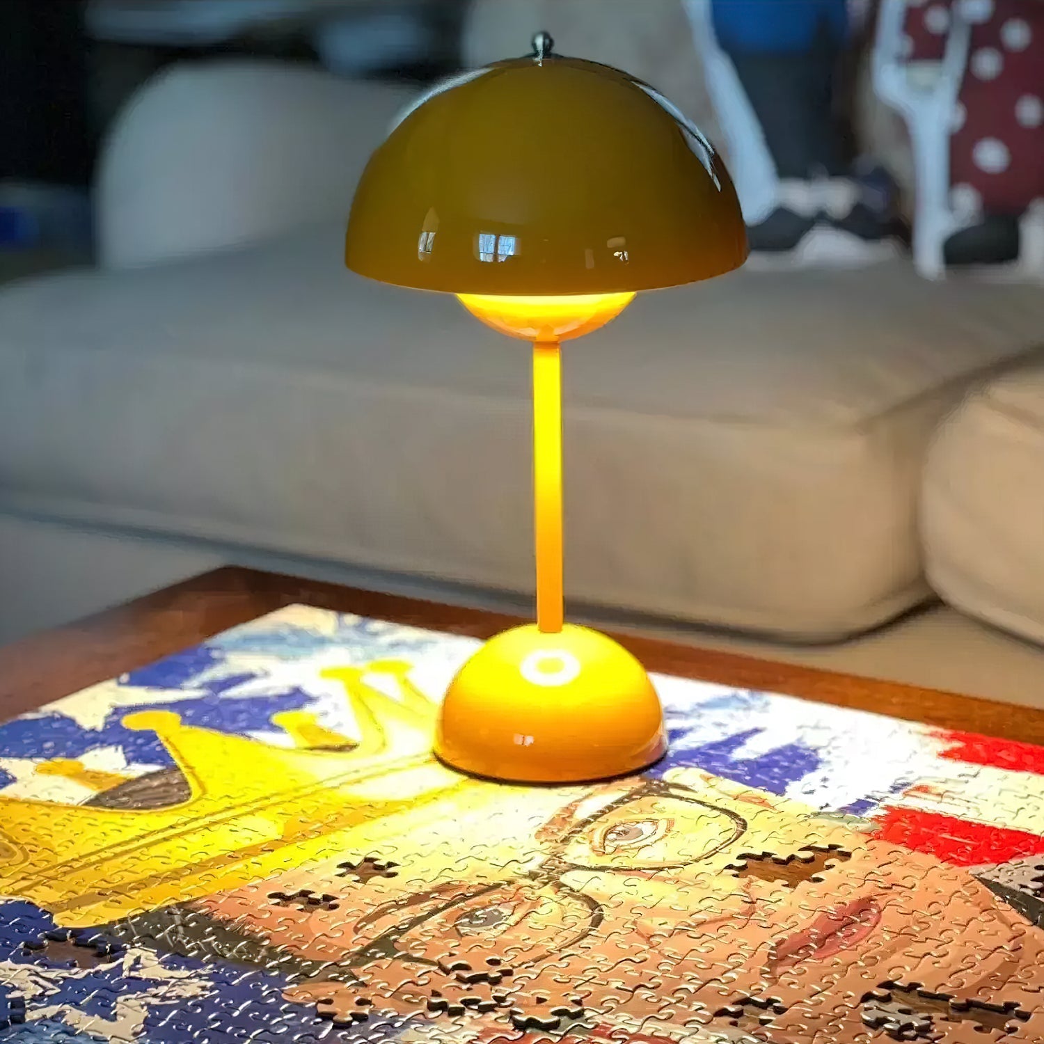 Draagbare Tafellamp met Oplaadbare Accu en Aanraakbediening – Snoerloze LED-lamp met 3 Kleurtemperaturen voor Binnen en Buiten | Sansoti
