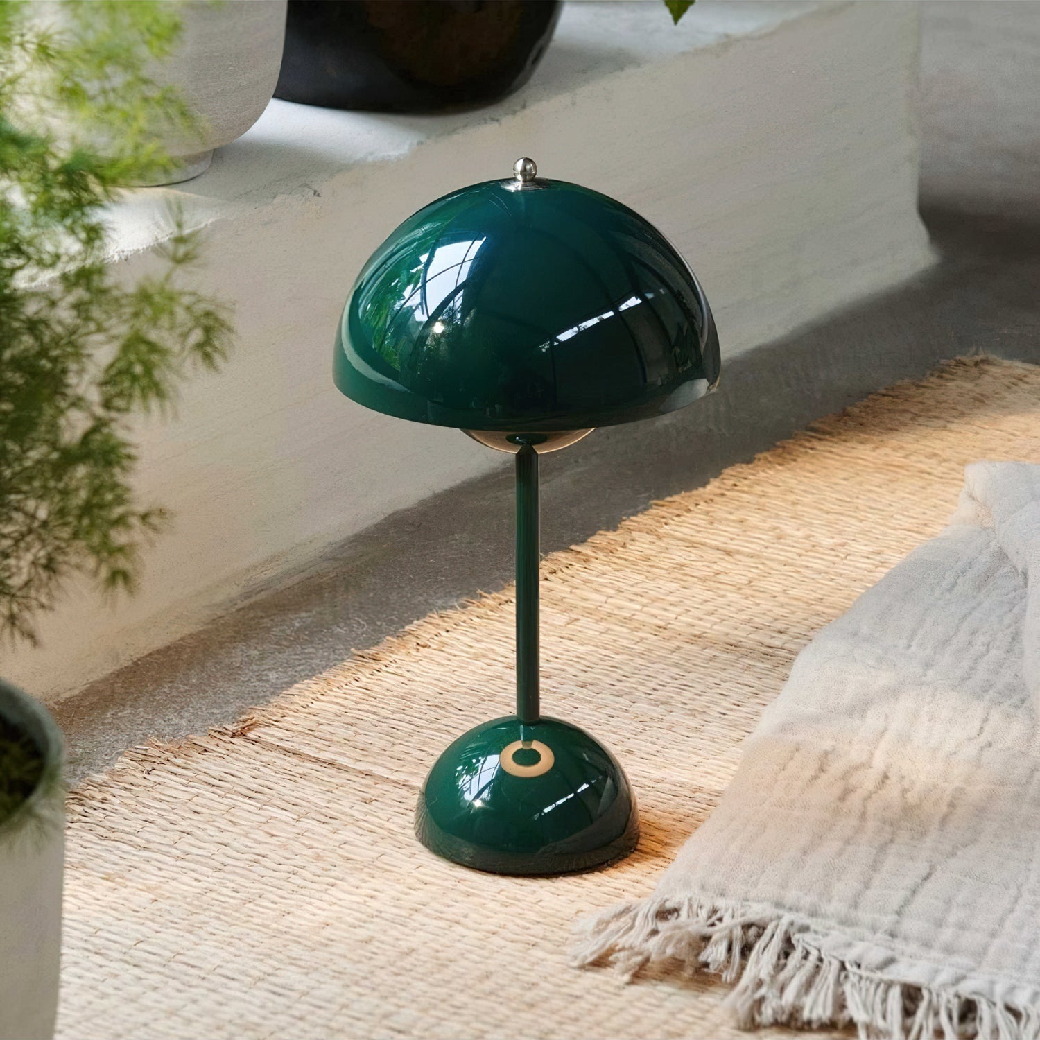 Draagbare Tafellamp met Oplaadbare Accu en Aanraakbediening – Snoerloze LED-lamp met 3 Kleurtemperaturen voor Binnen en Buiten | Sansoti