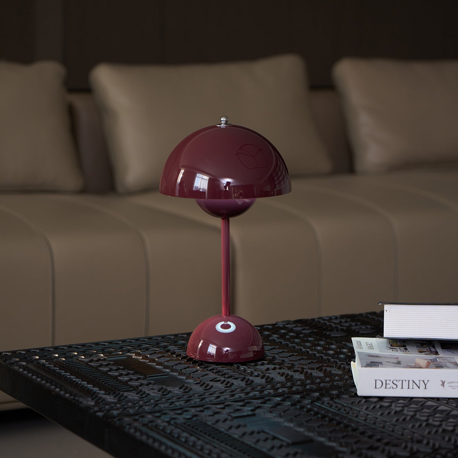 Draagbare Tafellamp met Oplaadbare Accu en Aanraakbediening – Snoerloze LED-lamp met 3 Kleurtemperaturen voor Binnen en Buiten | Sansoti