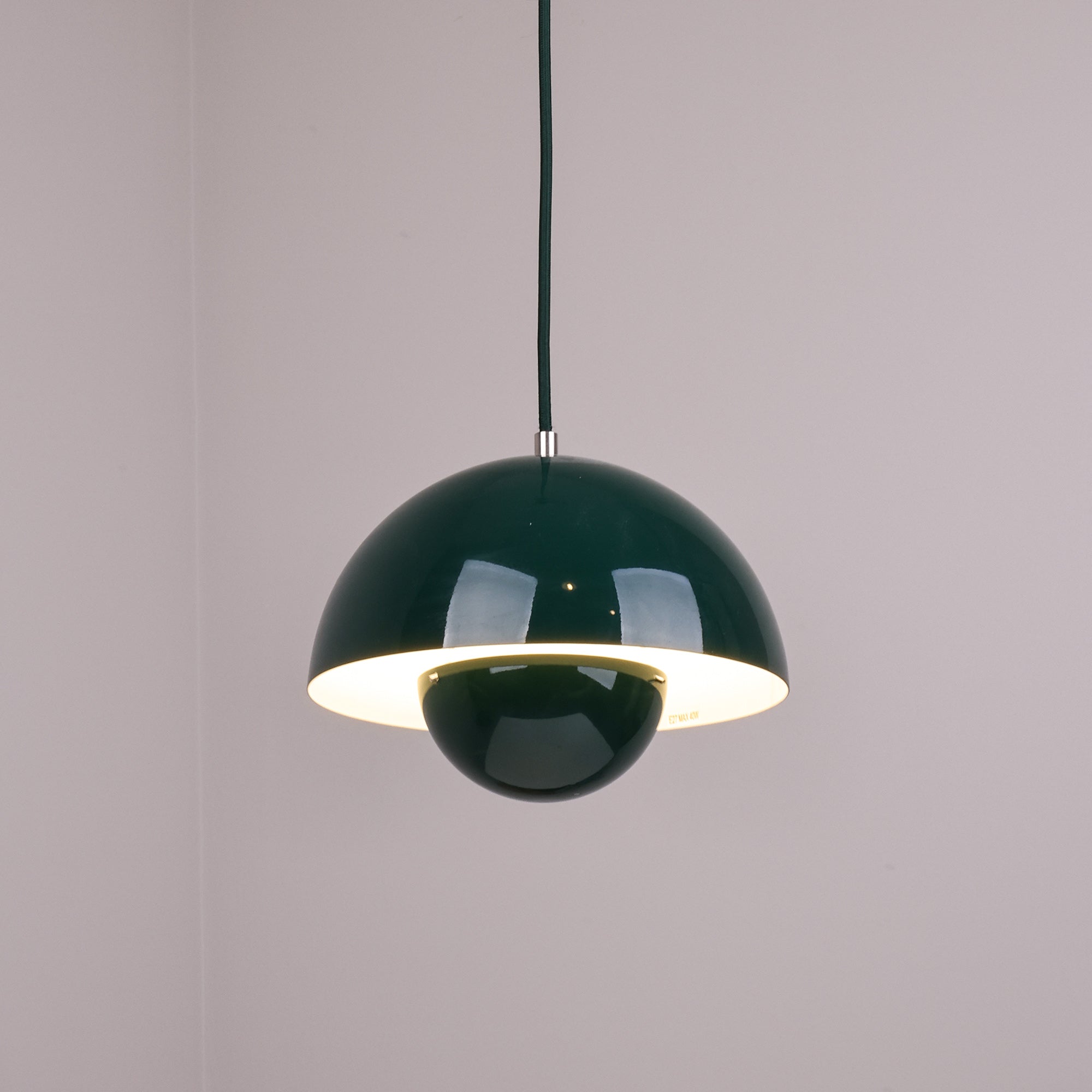 Ronde Hanglampen in Scandinavisch Design – Dubbele Halfbolvorm met Verstelbare Draad – E27/G9 – Verkrijgbaar in 16 Kleuren | Sansoti