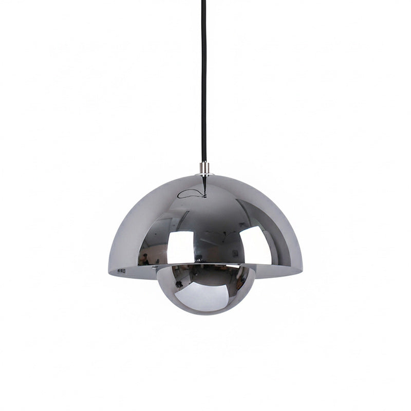 Ronde Hanglampen in Scandinavisch Design – Dubbele Halfbolvorm met Verstelbare Draad – E27/G9 – Verkrijgbaar in 16 Kleuren | Sansoti