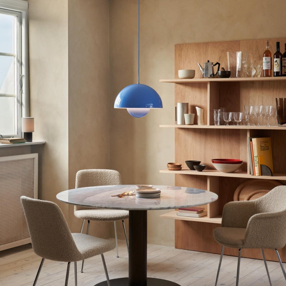 Ronde Hanglampen in Scandinavisch Design – Dubbele Halfbolvorm met Verstelbare Draad – E27/G9 – Verkrijgbaar in 16 Kleuren | Sansoti