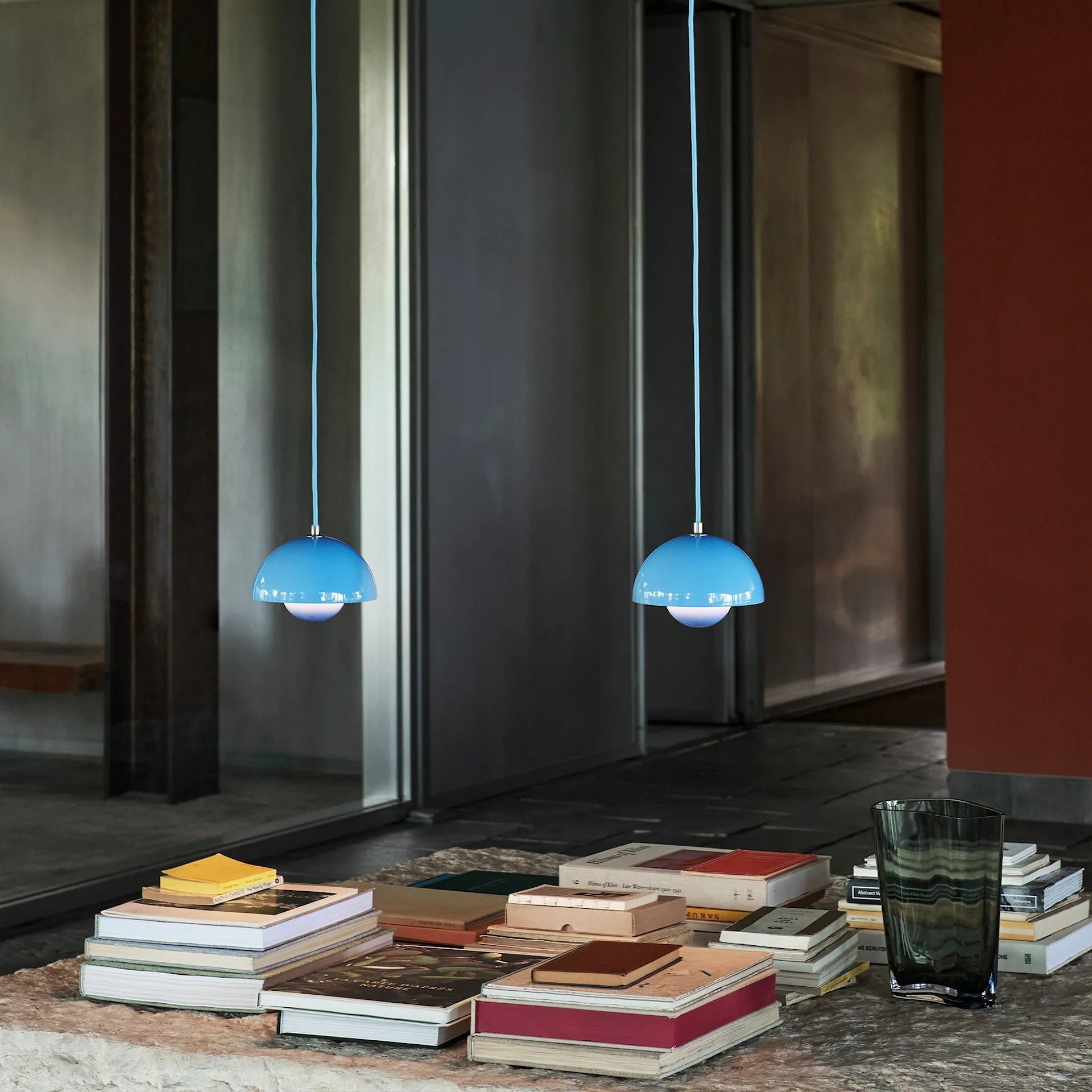 Ronde Hanglampen in Scandinavisch Design – Dubbele Halfbolvorm met Verstelbare Draad – E27/G9 – Verkrijgbaar in 16 Kleuren | Sansoti
