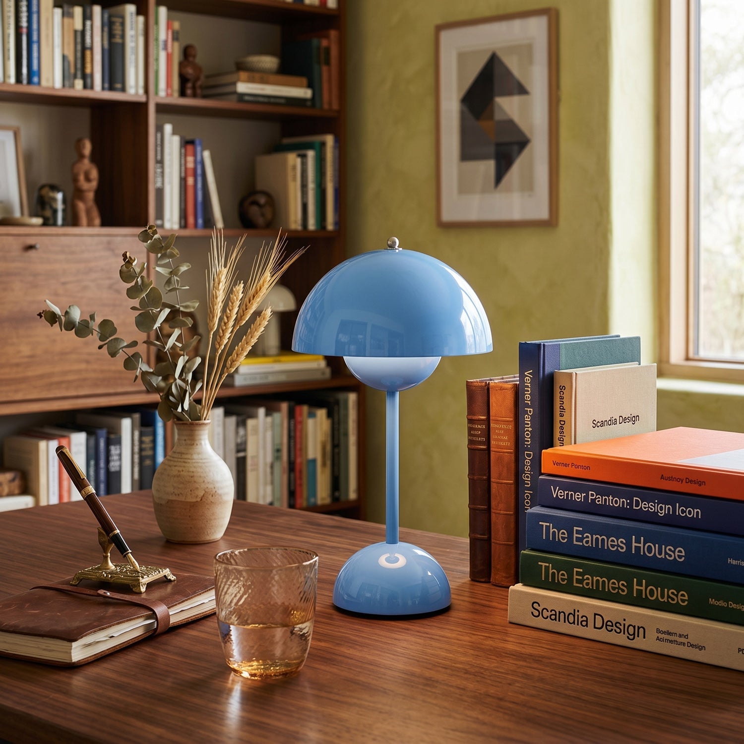 Draadloze Tafellamp met Geïntegreerde LED Accu — Dimbaar 3000K-6000K | Icoon Scandinavisch Design | Sansoti