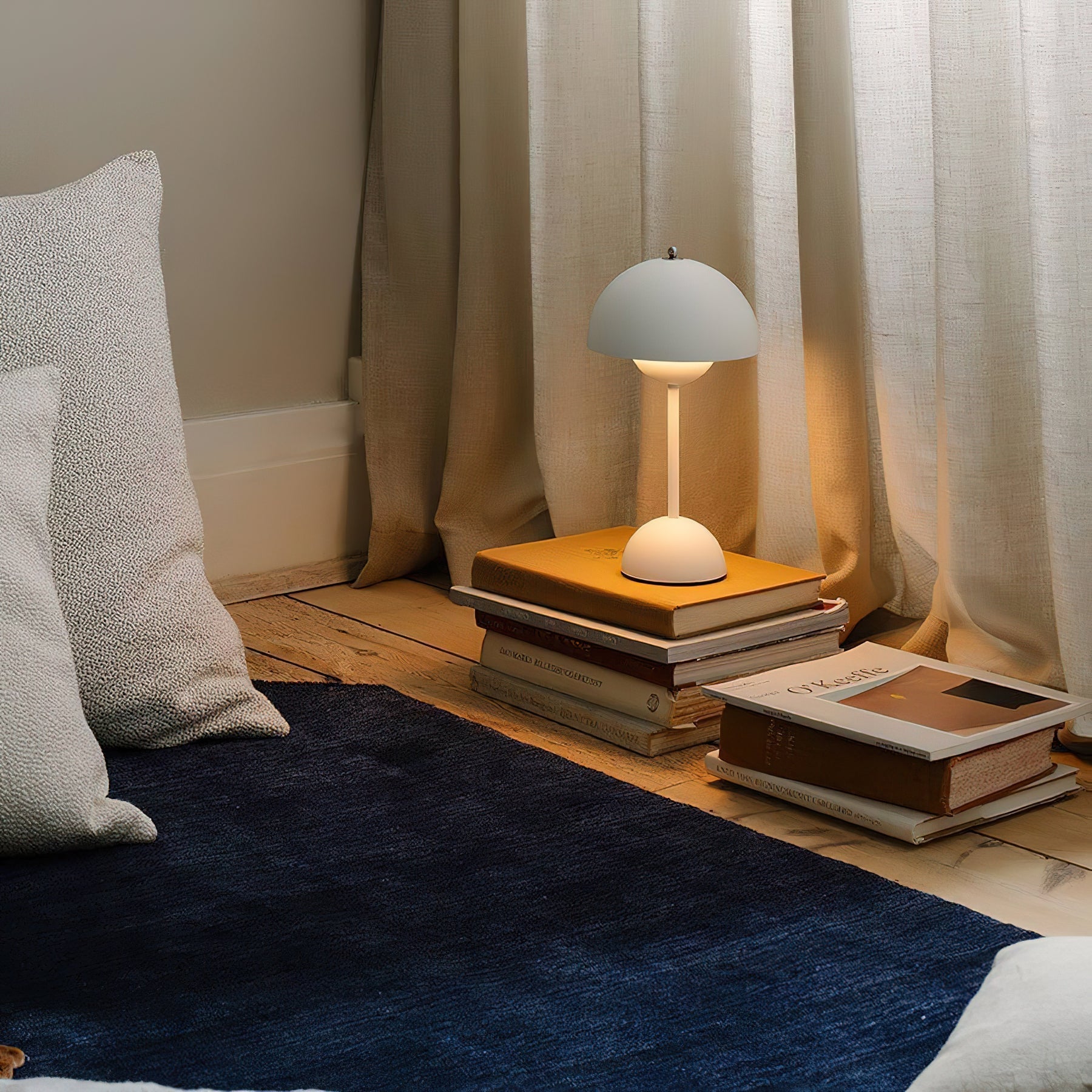 Draadloze Tafellamp met Geïntegreerde LED Accu — Dimbaar 3000K-6000K | Icoon Scandinavisch Design | Sansoti