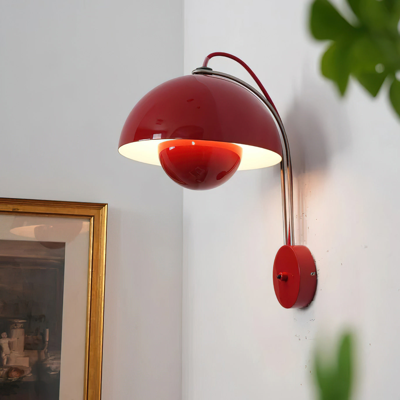 VP9 Wandlamp — Dubbele Koepel Stijlicoon in 13 Kleuren — Dimbaar E26/E27 — Voor Slaapkamer, Gang, Leeshoek | Sansoti