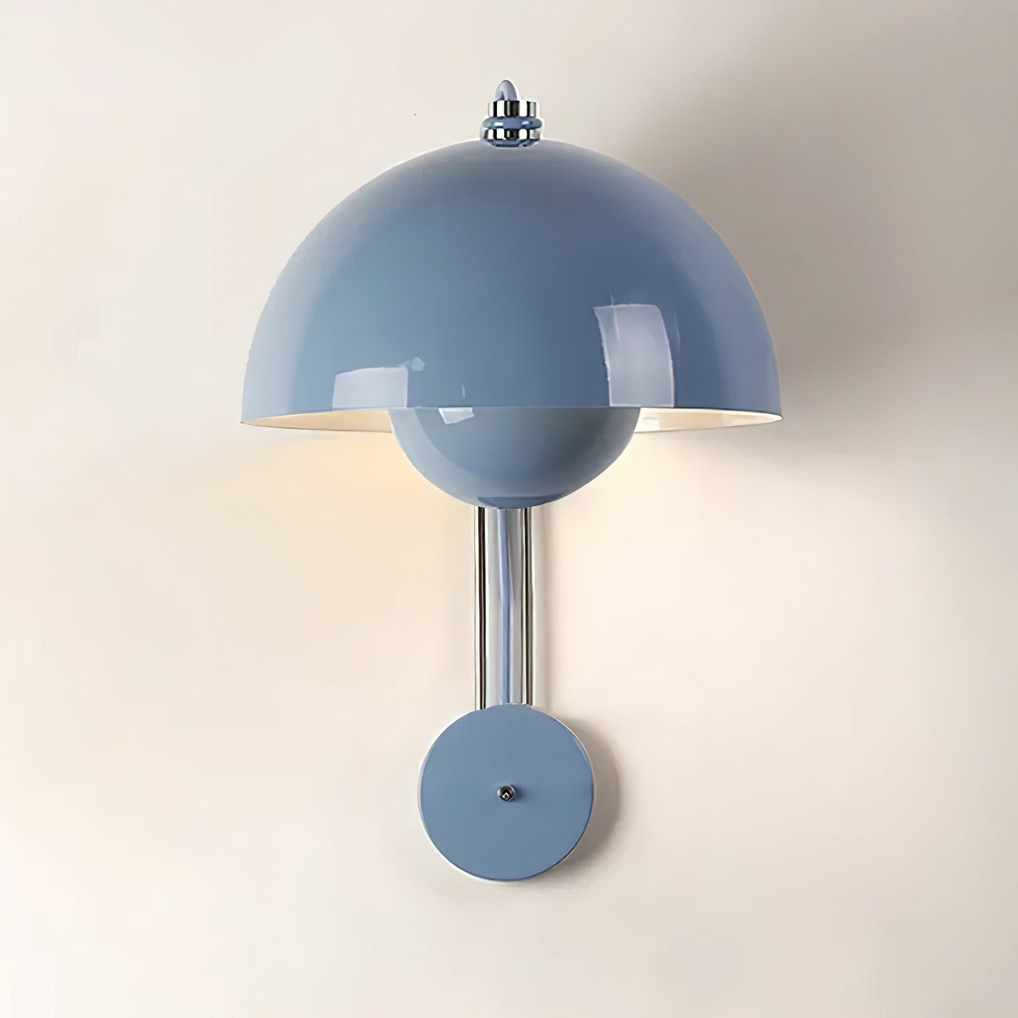VP9 Wandlamp — Dubbele Koepel Stijlicoon in 13 Kleuren — Dimbaar E26/E27 — Voor Slaapkamer, Gang, Leeshoek | Sansoti