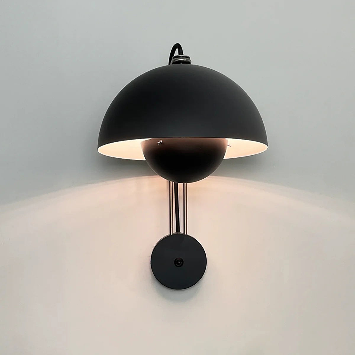 VP9 Wandlamp — Dubbele Koepel Stijlicoon in 13 Kleuren — Dimbaar E26/E27 — Voor Slaapkamer, Gang, Leeshoek | Sansoti