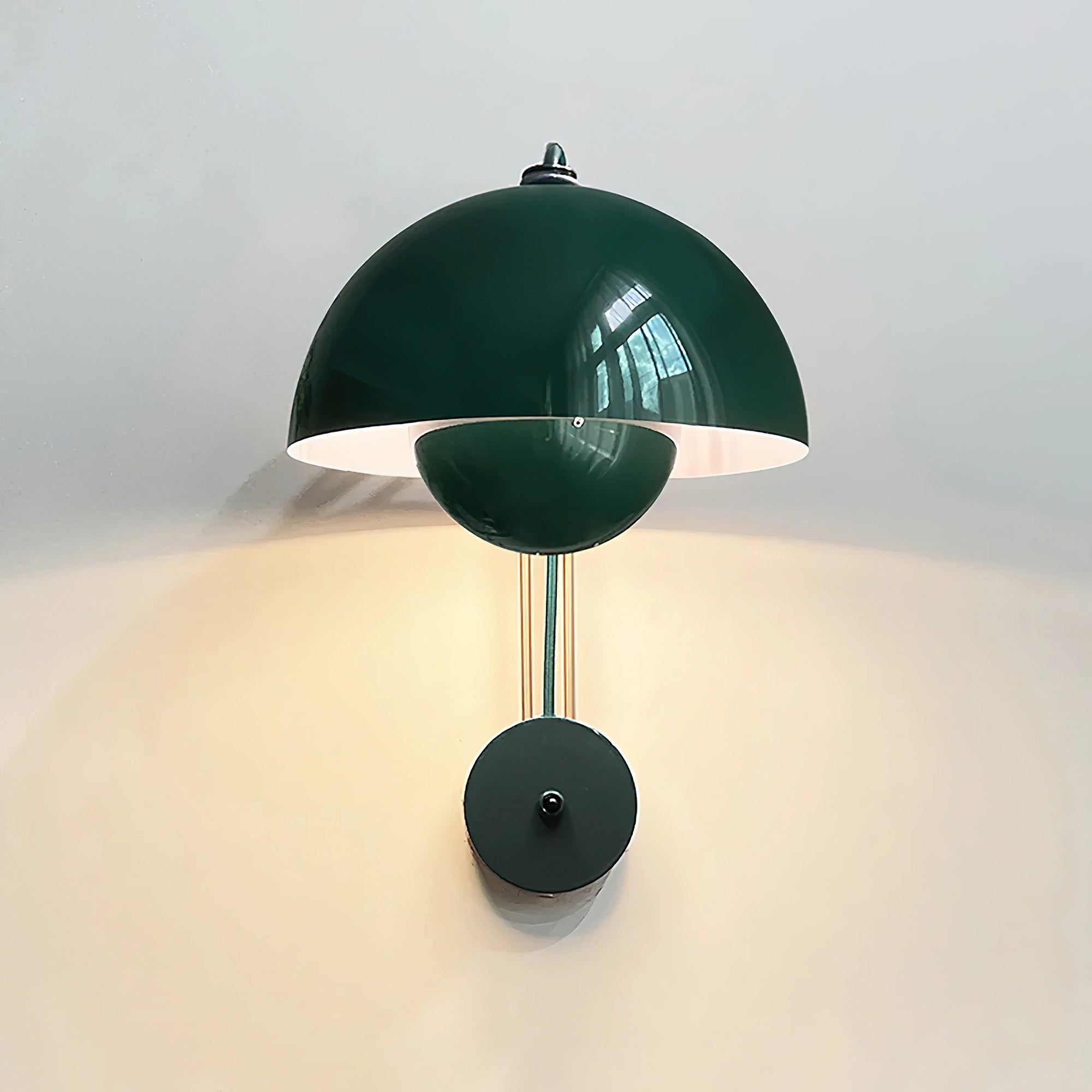 VP9 Wandlamp — Dubbele Koepel Stijlicoon in 13 Kleuren — Dimbaar E26/E27 — Voor Slaapkamer, Gang, Leeshoek | Sansoti