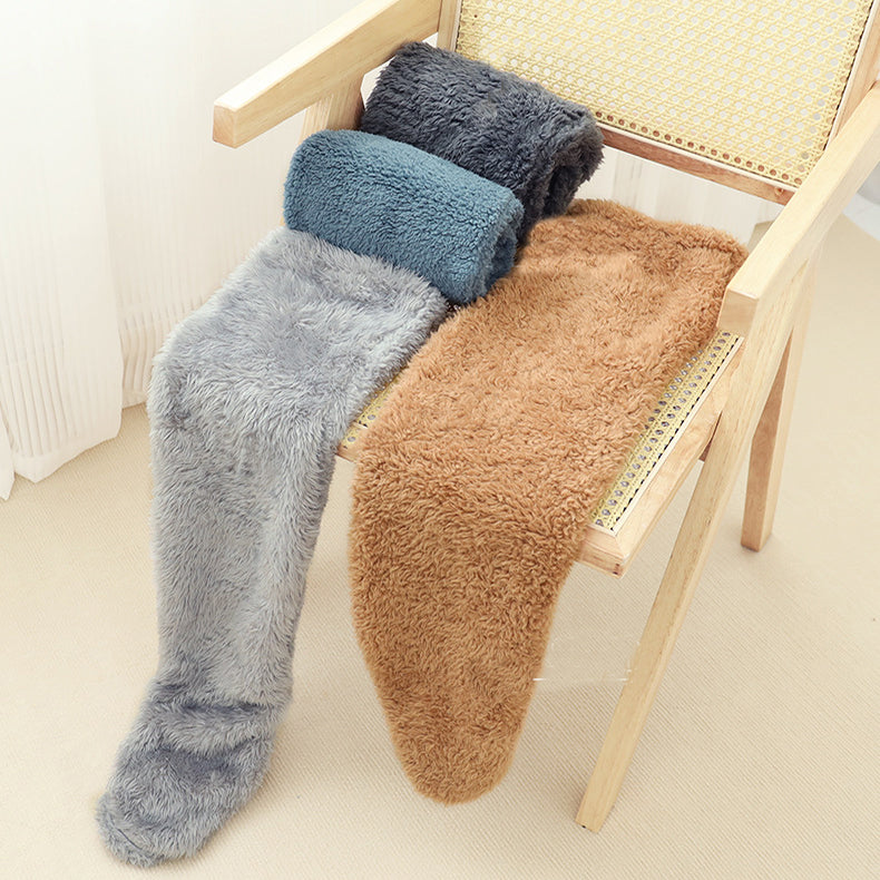 Pluche Kniesokken Polyester Antislip voor Winter Warmte Binnen Huis Ontspanning Thuiswerk Comfort Dames | Sansoti