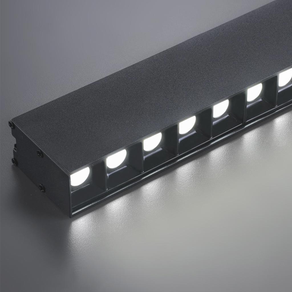 Flache Deckenleuchte Minimalistisch Lang Linear Blendfrei LED Dimmbar