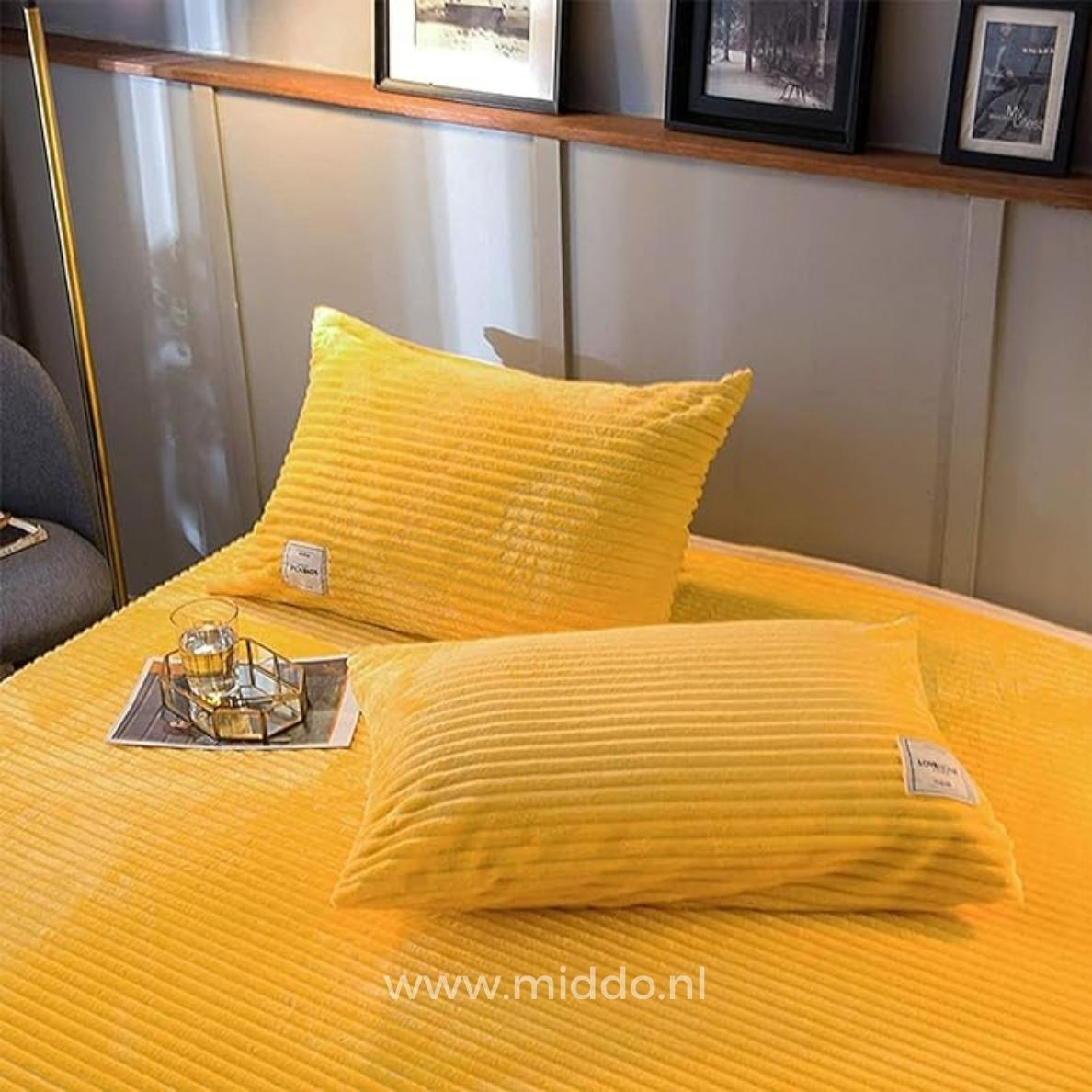 Samt-Fleece-Bettbezug mit weichem Futter für Wärme, Komfort und Gemütlichkeit in jedem Schlafzimmer | Sansoti