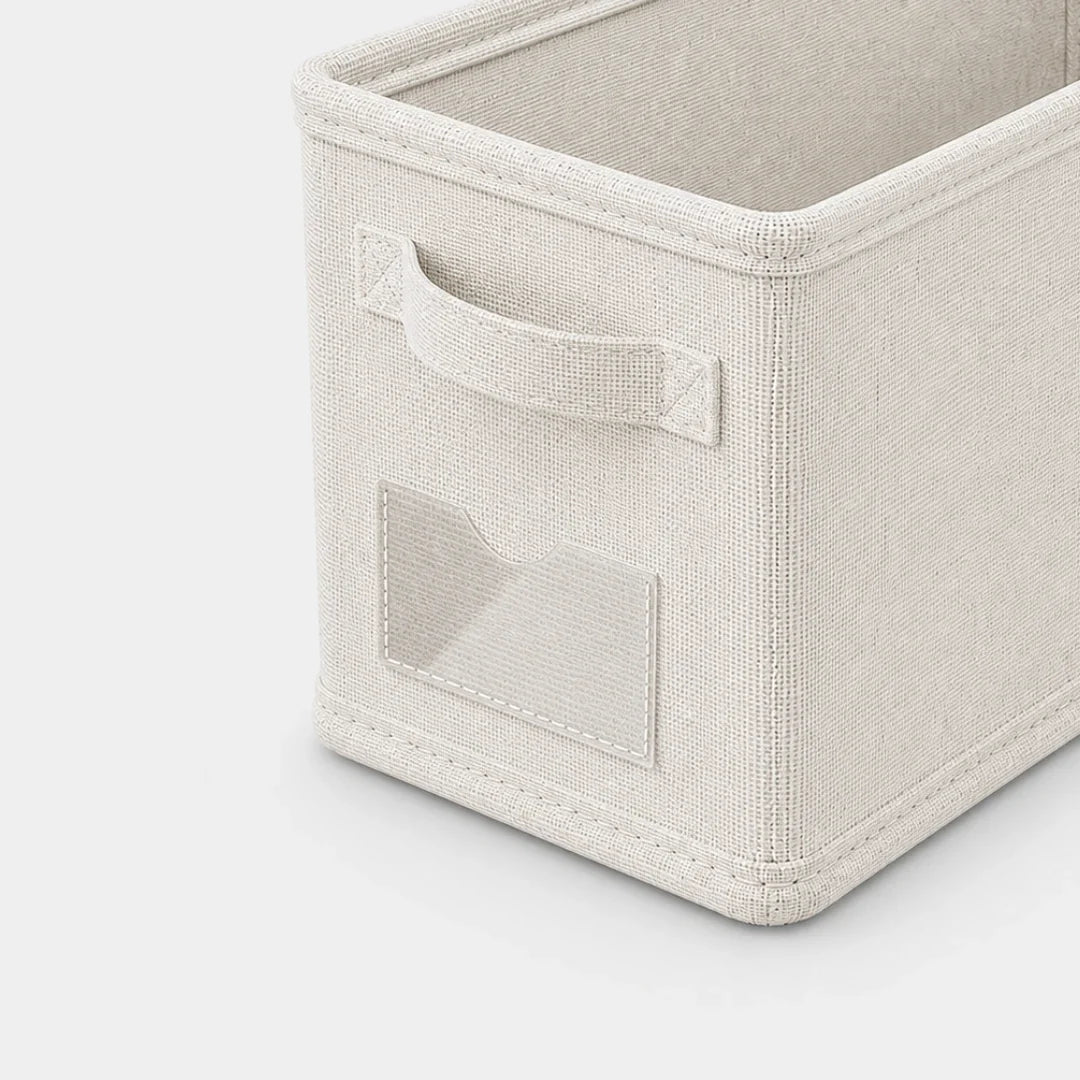 Opvouwbare Laden Organizer Linnen Katoen 40x25x20cm Kledingopslag Lade Verdeler Opbergsysteem voor Kast | Sansoti