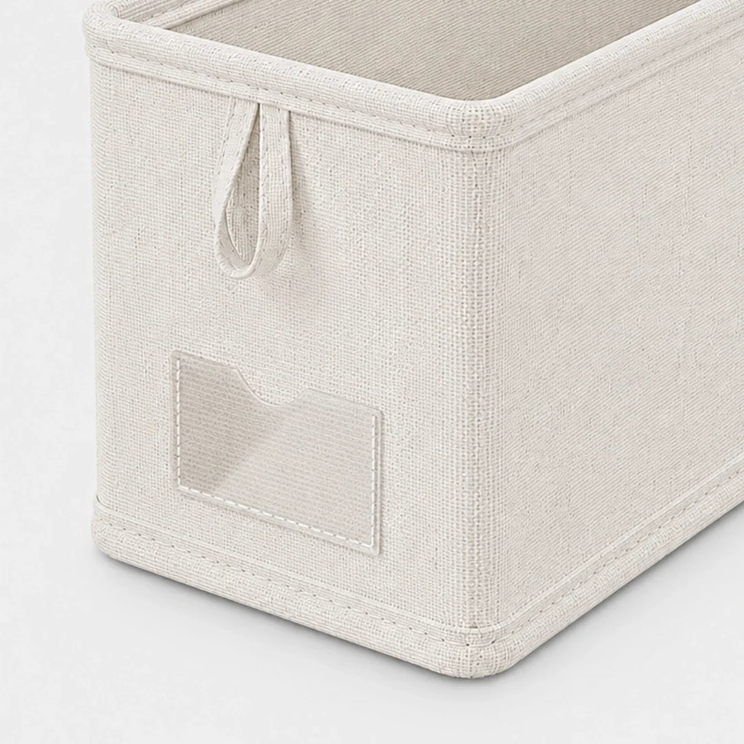 Opvouwbare Laden Organizer Linnen Katoen 40x25x20cm Kledingopslag Lade Verdeler Opbergsysteem voor Kast | Sansoti