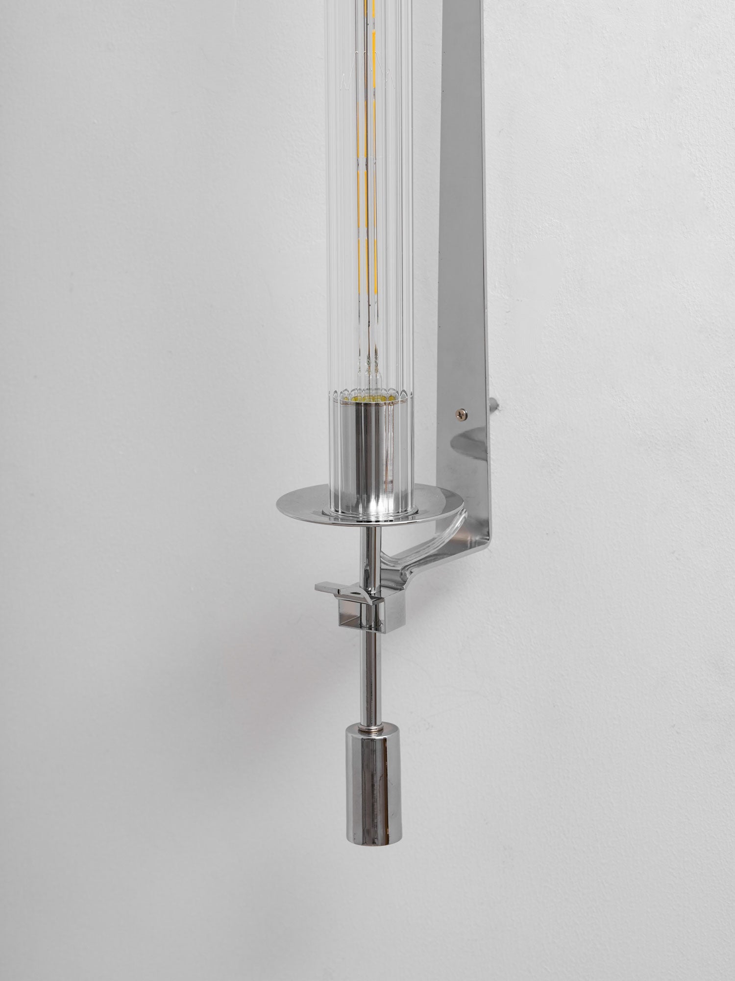 Klassieke Messing Wandlamp met Geribbeld Glas – 1940s Franse Stijl Cilinderlamp voor Gang Woonkamer Slaapkamer – E26 E27 Fitting – Enkel en Dubbel Lichtpunt | Sansoti