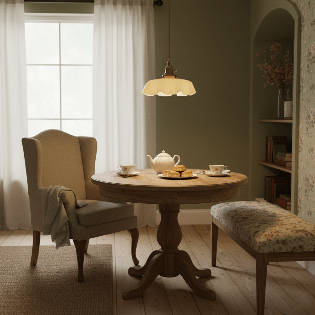Geplooide Glazen Hanglamp met Messing Armatuur — Vintage Franse Stijl in Wit, Beige, Roze of Blauw — Verstelbare Kabel 150 cm | Sansoti