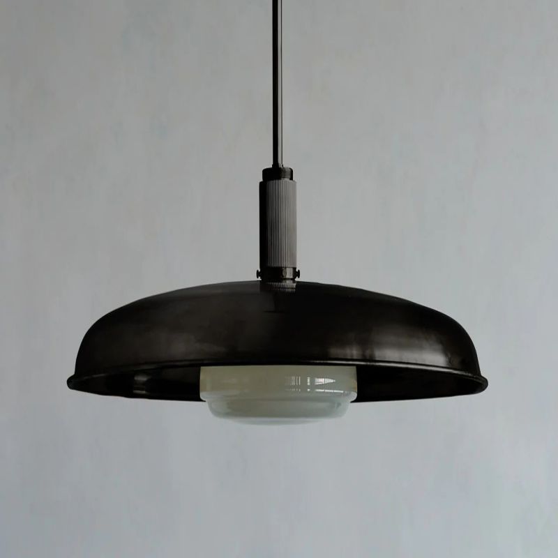 Suspension lustre en verre et métal, dimmable, blanc chaud, salle à manger, salon, design vintage, éclairage d’ambiance | Sansoti