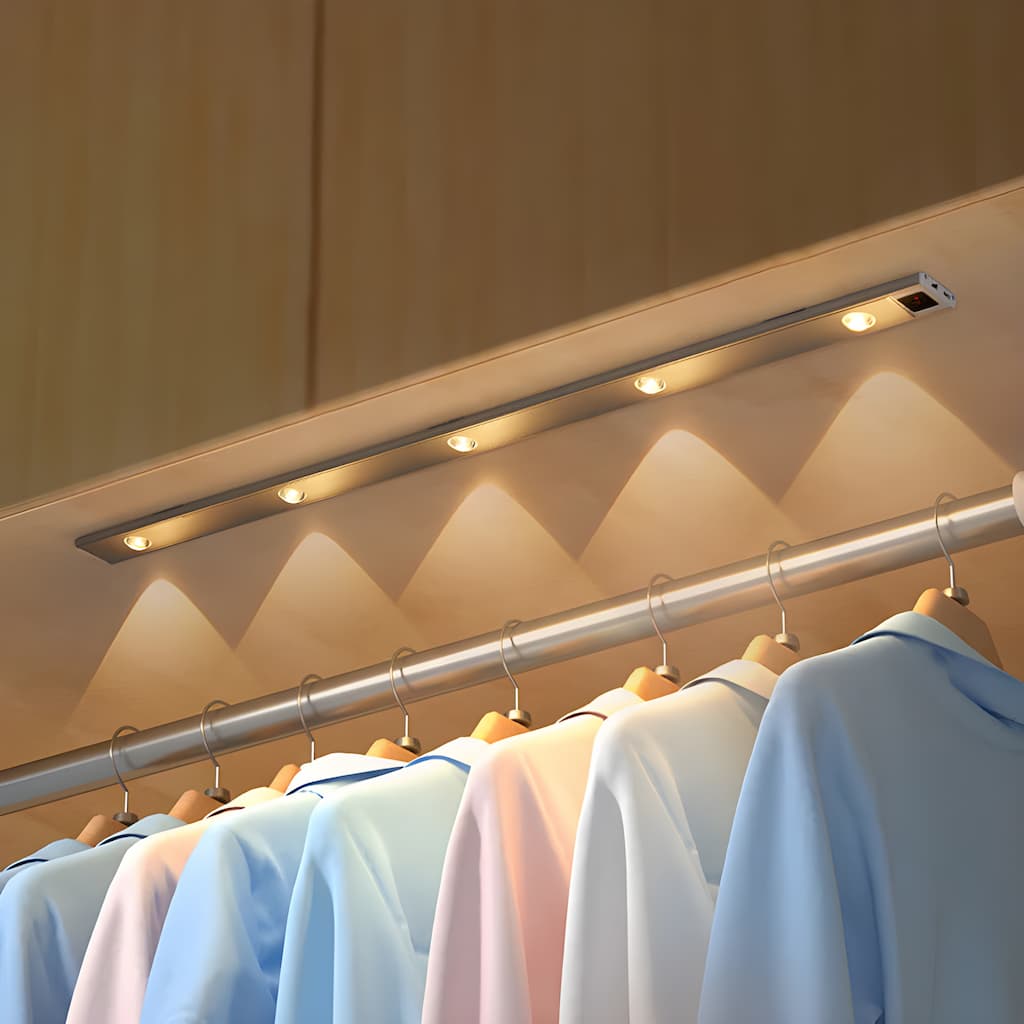 Draadloze LED-lamp met Bewegingssensor Oplaadbaar USB-C Dimbaar 3 Lichtkleuren Magnetische Installatie voor Gang Kast Slaapkamer Keuken tot 2 Maanden Gebruik | Sansoti