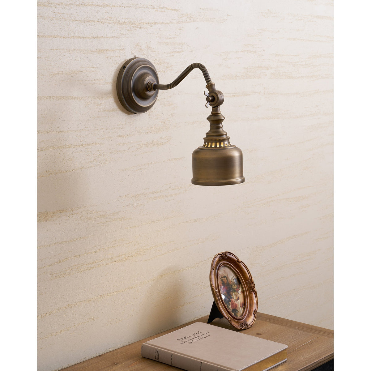 Wandlamp Verstelbaar Leesarmatuur Messing Antiek Brons Zwanenhals Stijl Slaapkamer Woonkamer Interieur Verlichting | Sansoti