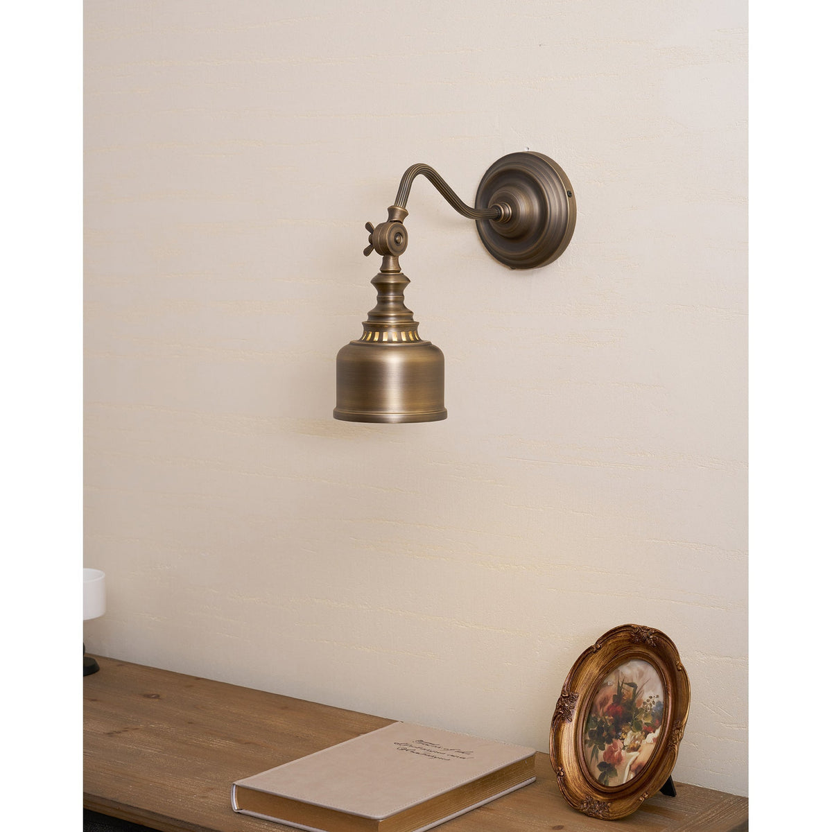 Wandlamp Verstelbaar Leesarmatuur Messing Antiek Brons Zwanenhals Stijl Slaapkamer Woonkamer Interieur Verlichting | Sansoti