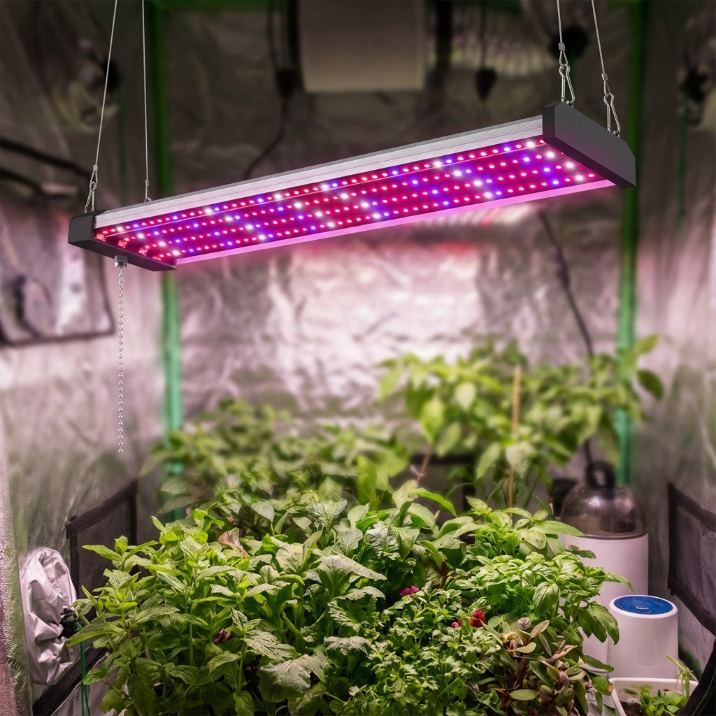 Kweeklamp Planten LED Volledig Spectrum Hangend Dimbaar Trekschakelaar Kamerplanten Kruiden Indoor Groeilamp Grow Light | Sansoti