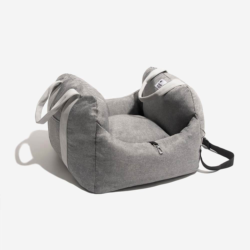 Autostoel Hondenmand First Class - Comfortabel Reiskussen voor Hond of Kat - Verstelbaar Wasbaar Autoreizen | Sansoti