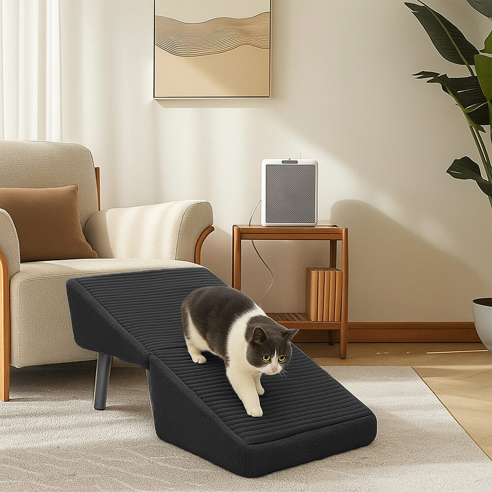 Opvouwbare Hondentrap & Kruk met Antislip Treden – Veilige Klimhulp voor Kleine Huisdieren & Puppy's | Sansoti
