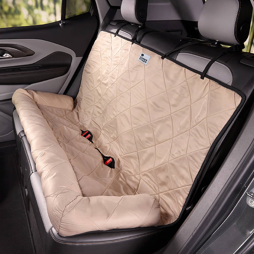 Hondenmand Autostoel Waterafstotend met Antislip Bodembescherming Luxe Zitkussen voor Auto Hond Reizen | Sansoti