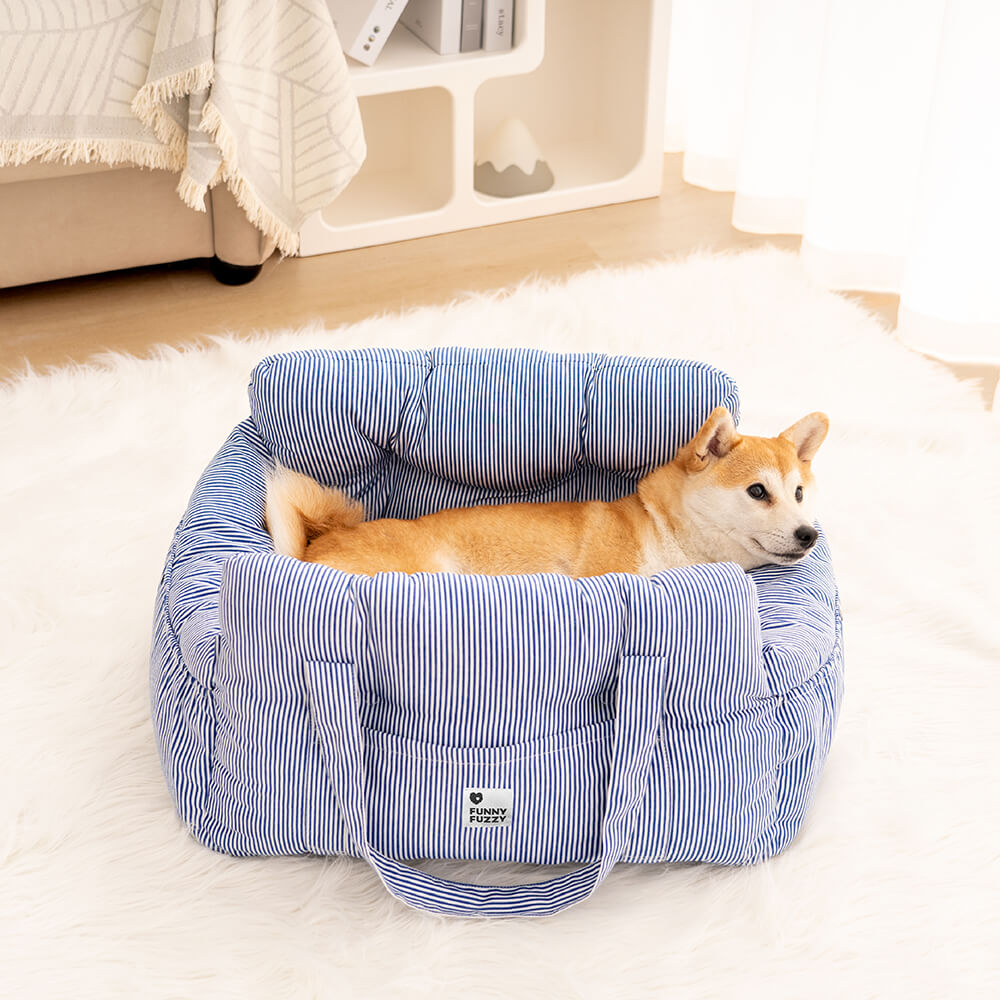 Hondenautostoel Draagbaar Reisbed Comfortabel Bolster Veilige Zetel voor Kleine Honden Katten Huisdieren | Sansoti