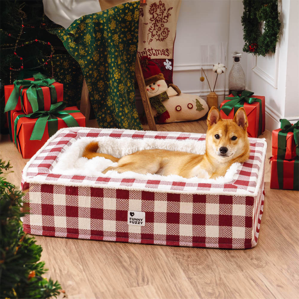 Hondenmand Antistress Tartan Klassiek Design Rustgevend Comfortabel Bed voor Huisdieren Honden Katten | Sansoti