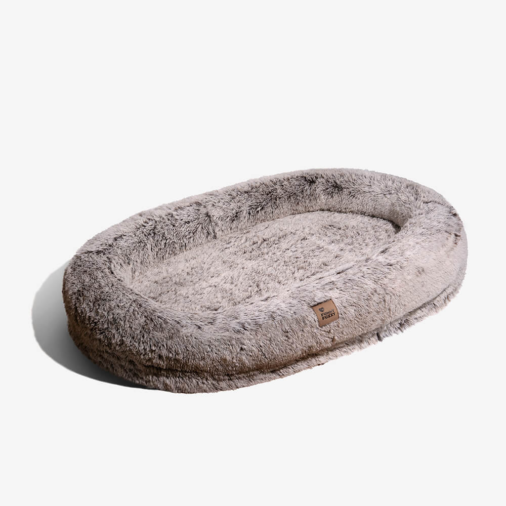 Orthopedisch Hondenmand Donut Rond met Hoge Rand en Antislip Onderkant voor Kleine Middelgrote Grote Honden | Sansoti