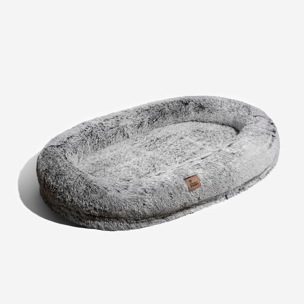 Orthopedisch Hondenmand Donut Rond met Hoge Rand en Antislip Onderkant voor Kleine Middelgrote Grote Honden | Sansoti