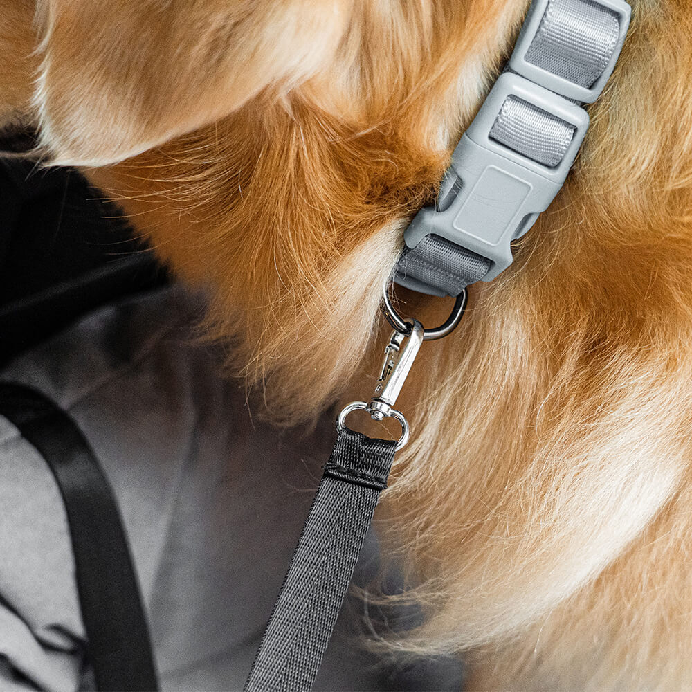 Hondenmand Auto Achterbank Medium/Large met Veiligheidsriemen & Opbergtasje - Comfortabel Veilig Reizen Hond | Sansoti