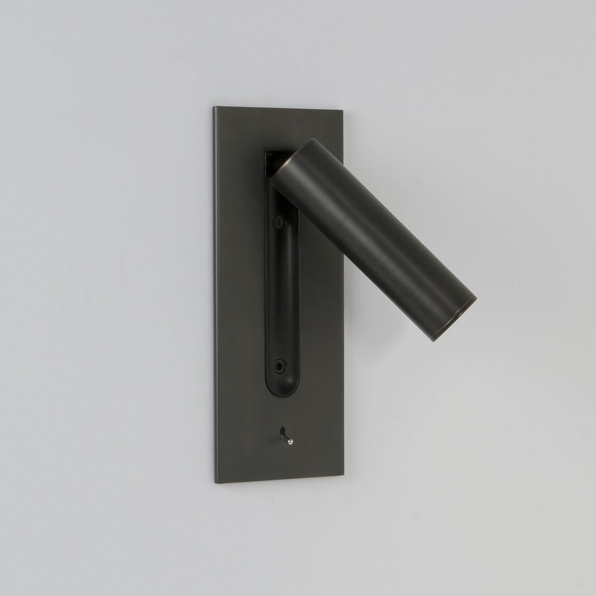 Applique murale de chambre à coucher LED à bras articulé, liseuse à intensité variable et réglable avec interrupteur, aluminium, bronze et noir, lampe de chevet | Sansoti
